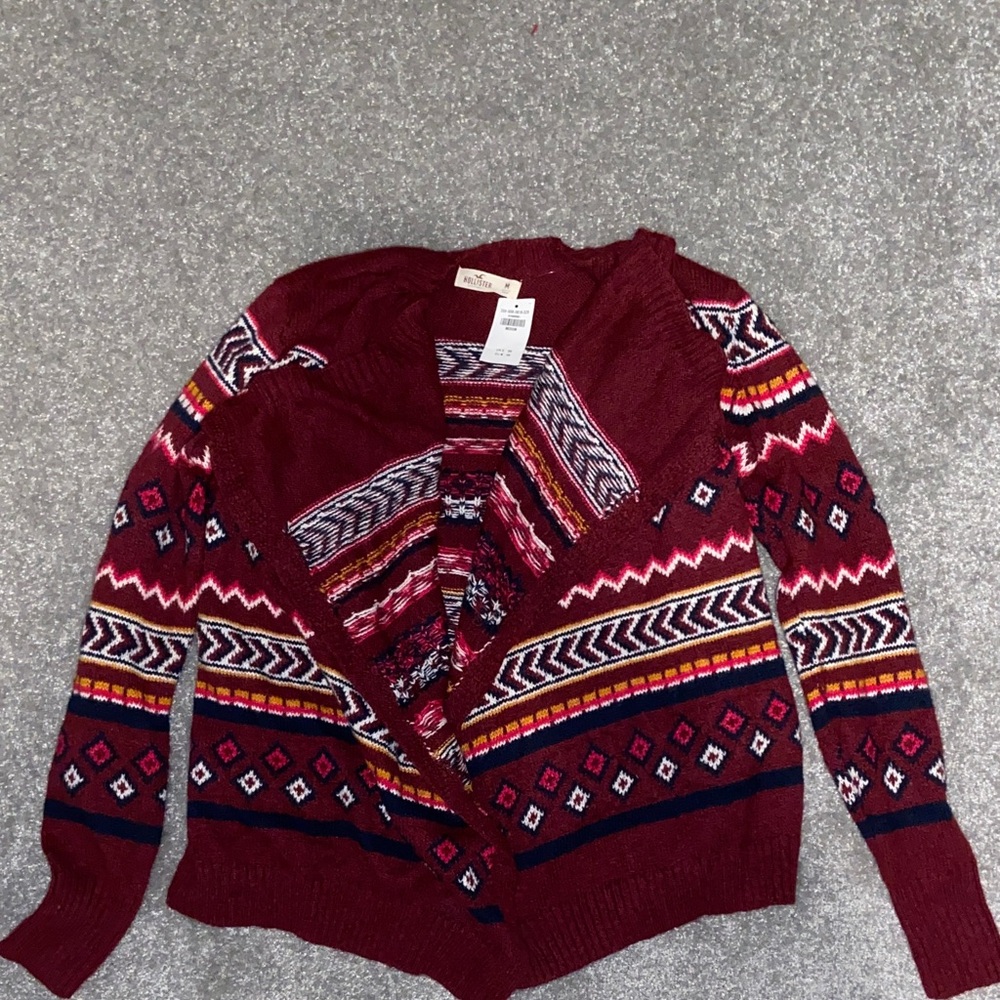 NWT Women's Medium Hollister Patterned Sweater